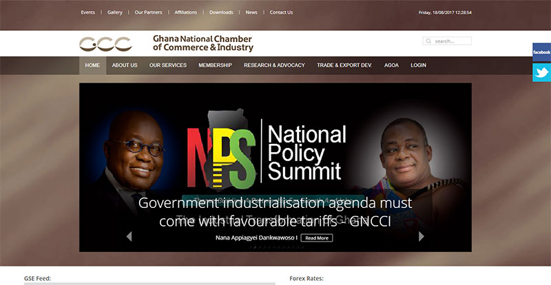 Ghana National Chamber of Commerce and Industry Homepage