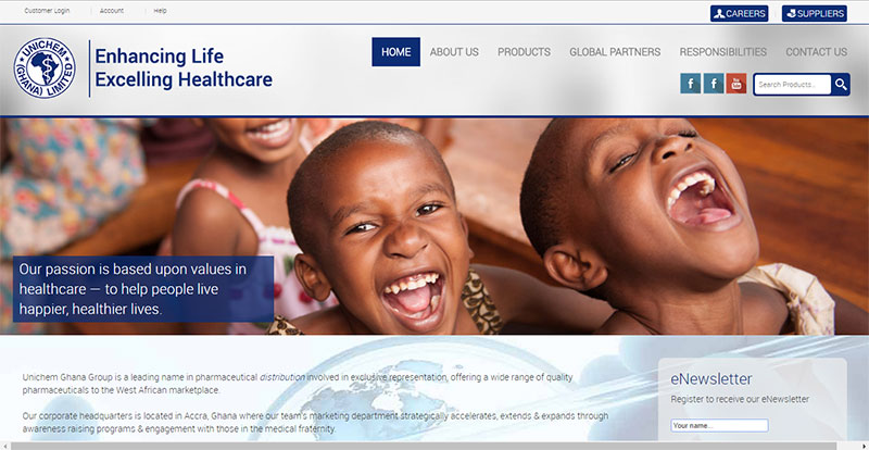 Unichem Ghana Homepage