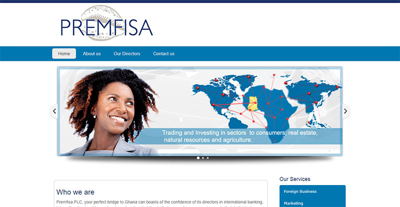 Premfisa Homepage